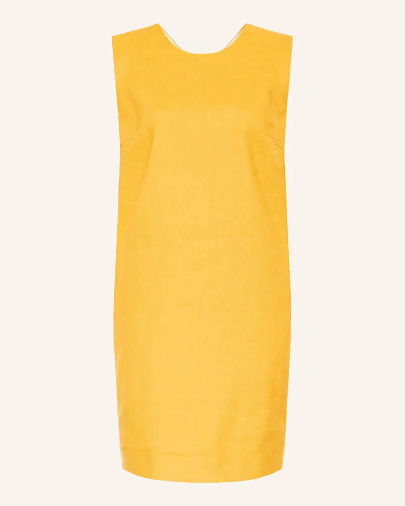 windsor. Kleid mit Leinen Dunkelgelb