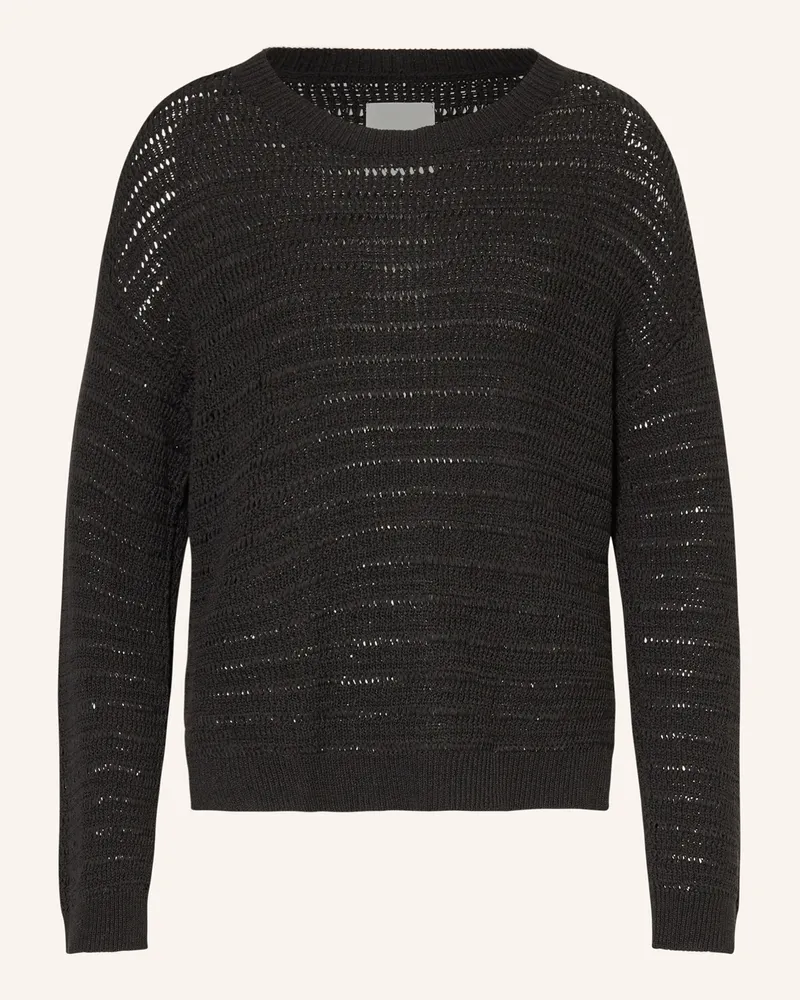 Part Two Pullover JUDITH mit Leinen Schwarz