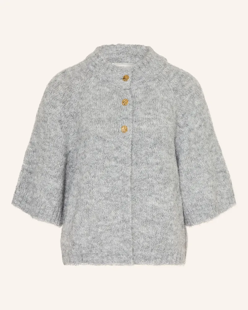 Neo Noir Strickjacke Benuta Mit 3/4-Arm grau Hellgrau