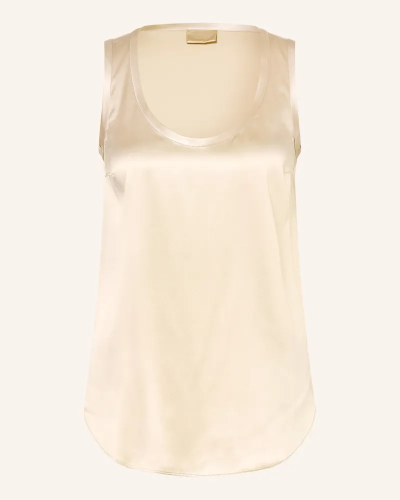 Brunello Cucinelli Seidentop braun Hellbraun