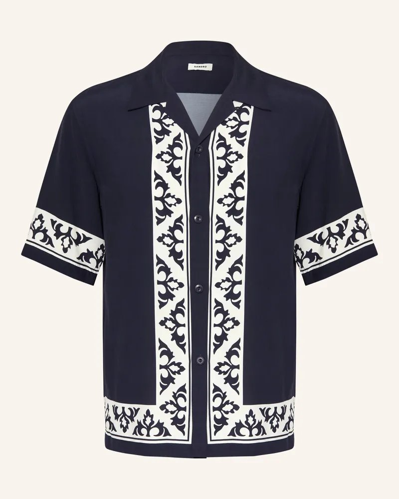 Sandro Resorthemd blau Dunkelblau