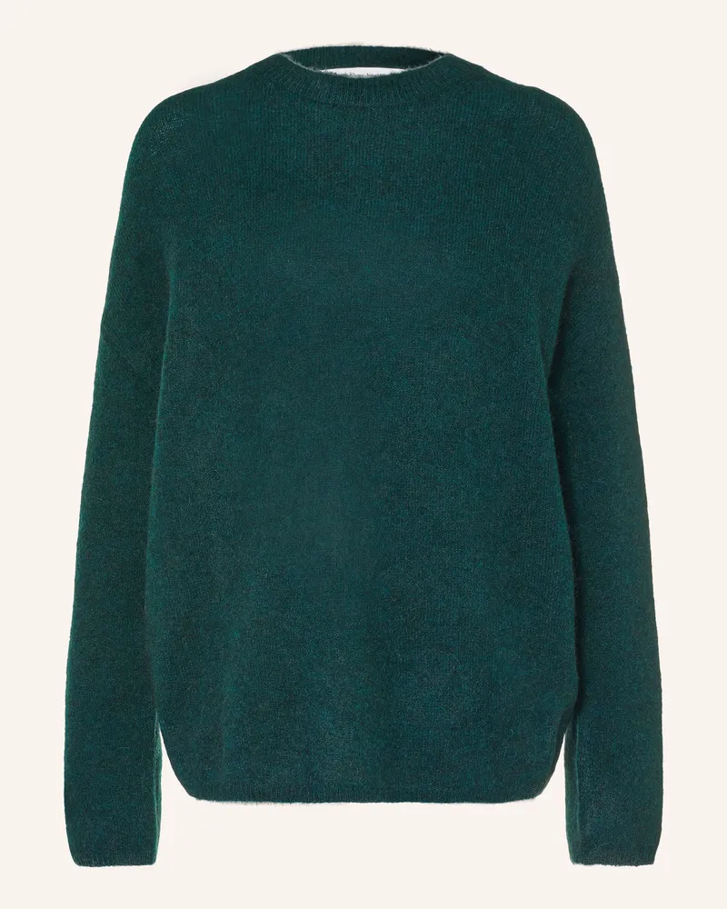 FRANKIE Shop Pullover Timea Mit Mohair gruen Dunkelgrün