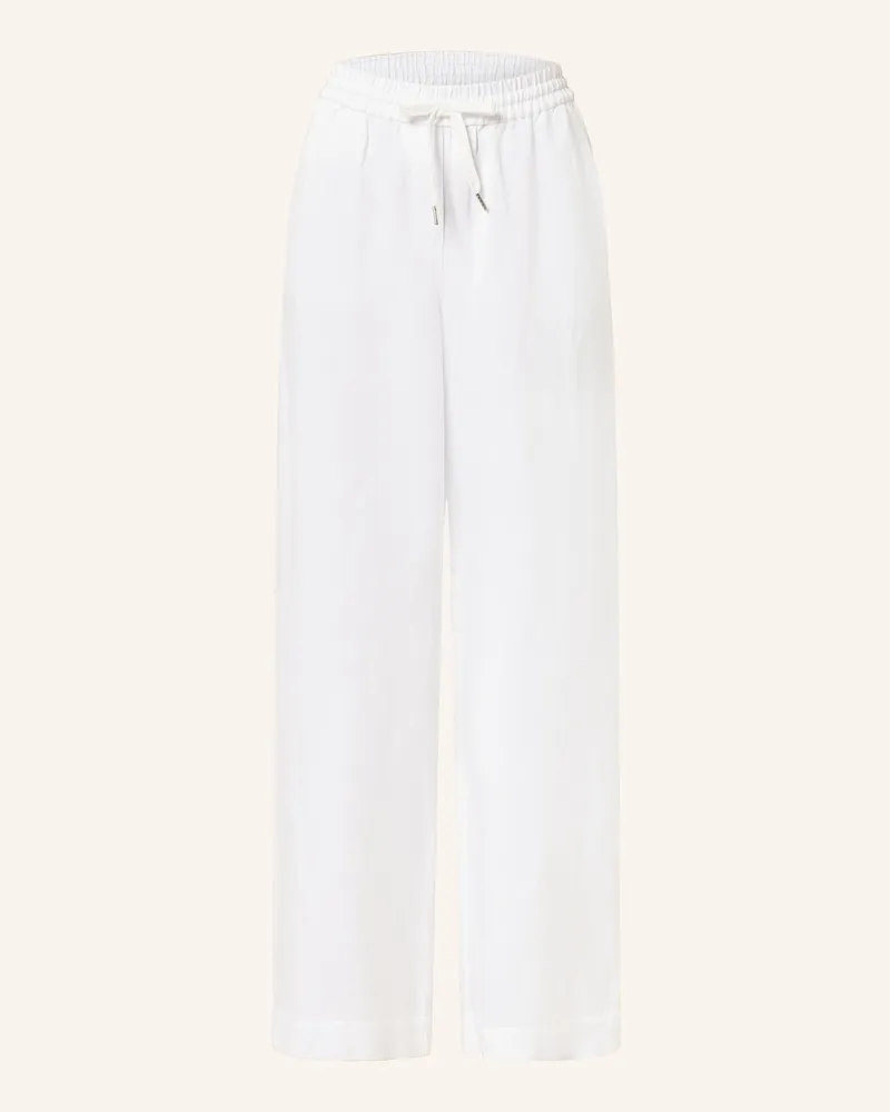 MARC AUREL Marlenehose mit Leinen Weiss