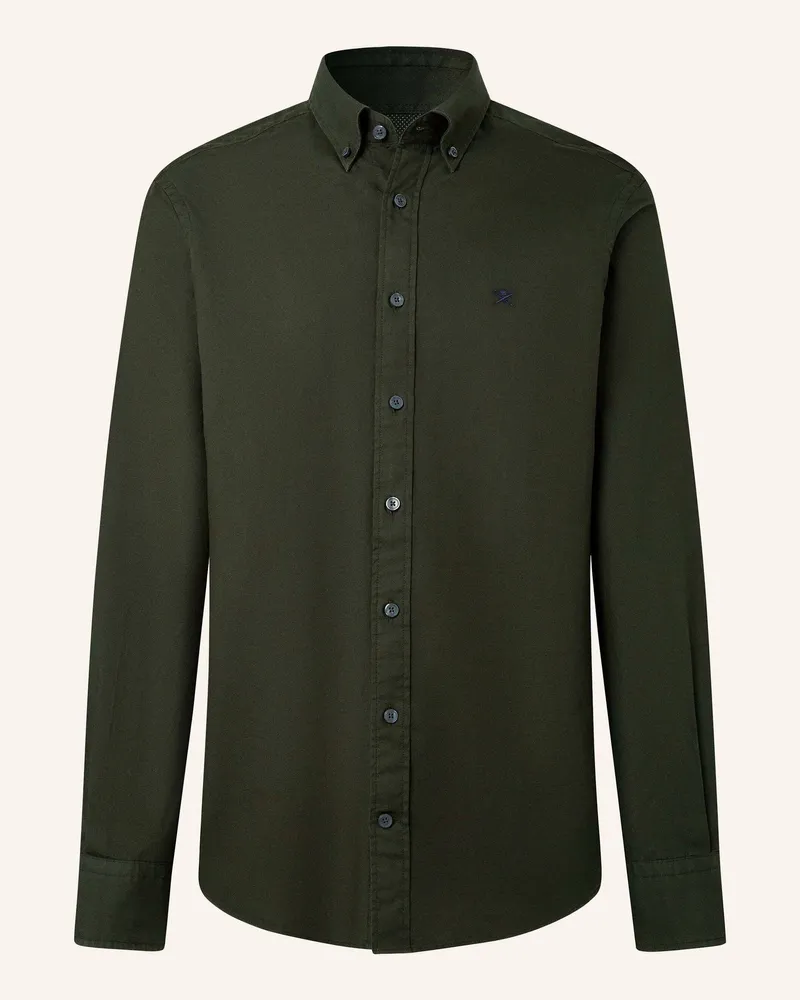 Hackett Freizeithemd Ess Gmt Dyed Oxford gruen Grün