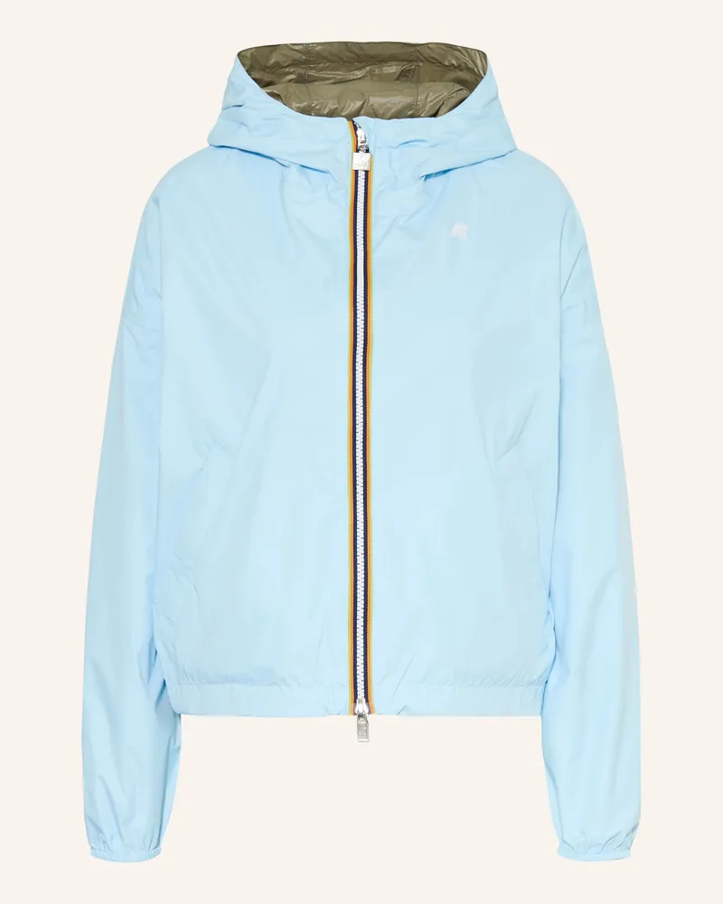 K-Way Jacke Laurette Zum Wenden blau Hellblau
