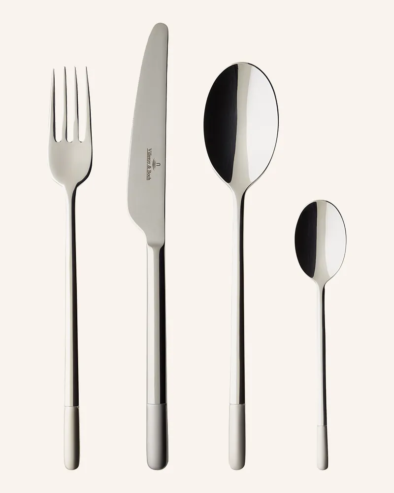 Villeroy & Boch Tafelbesteck 24tlg. Ella Satiniert silber Silber