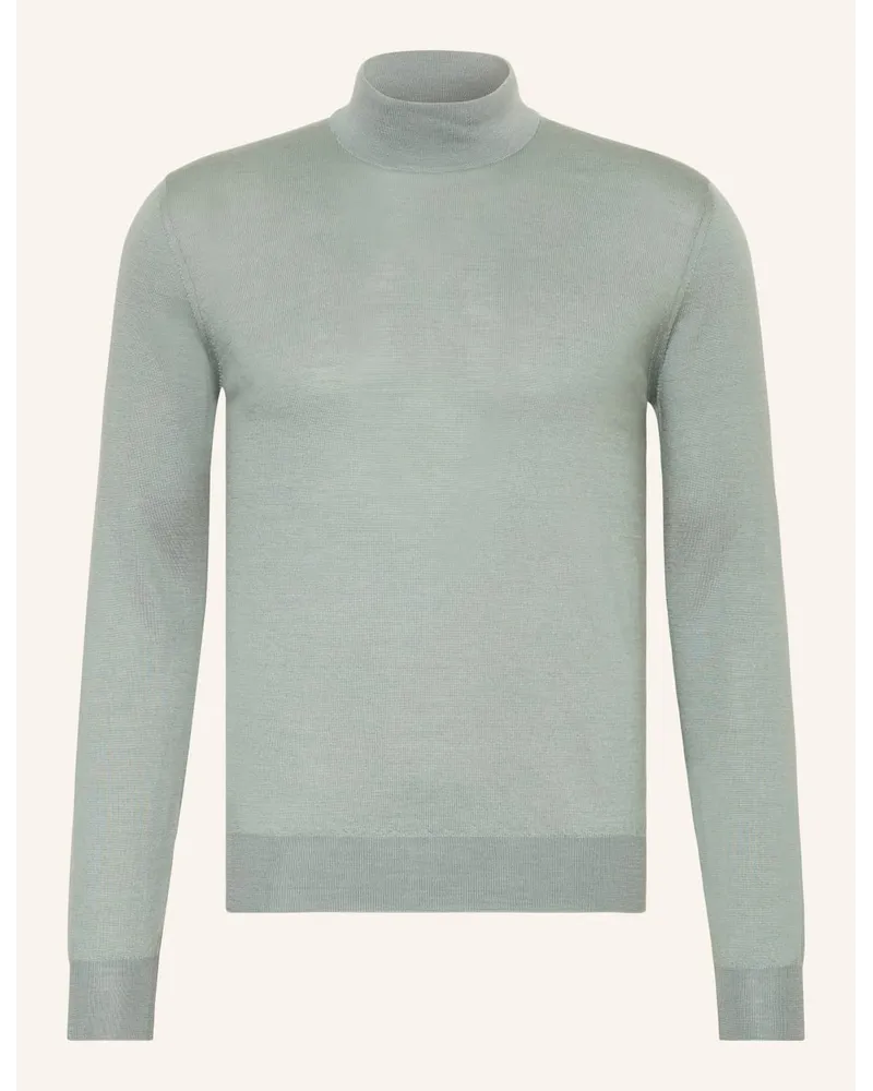 FIORONI Cashmere-Pullover mit Seide Gruen