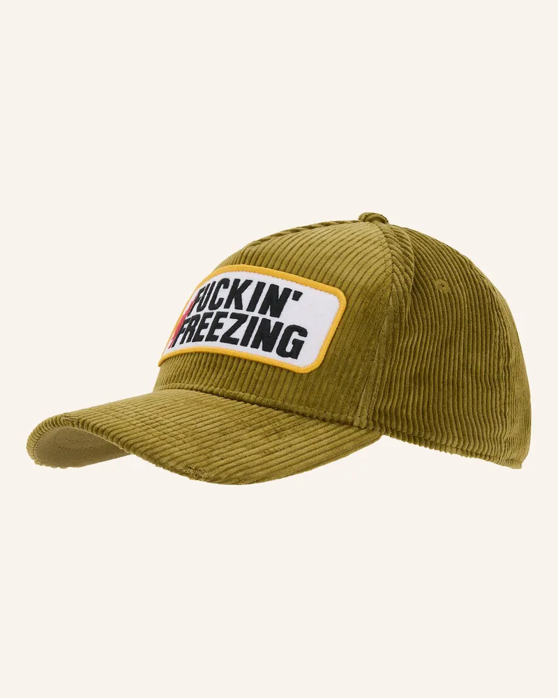 Dsquared2 Cord-Cap SOUVENIR FROM CANADA Oliv