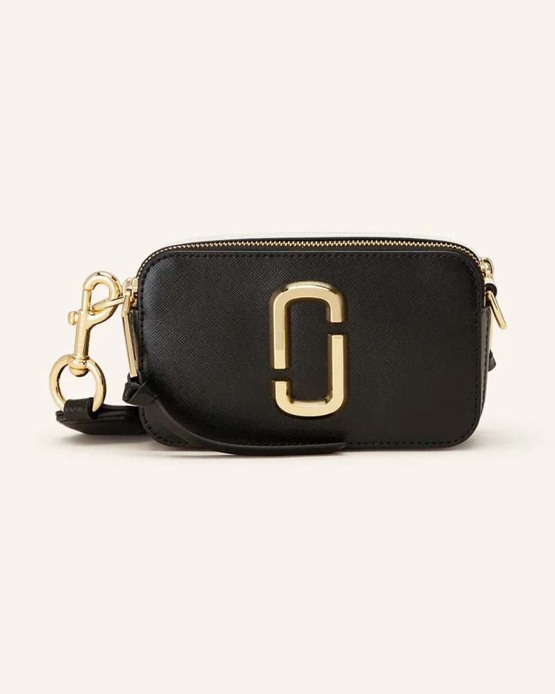 Marc Jacobs Saffiano-Umhängetasche SNAPSHOT Schwarz