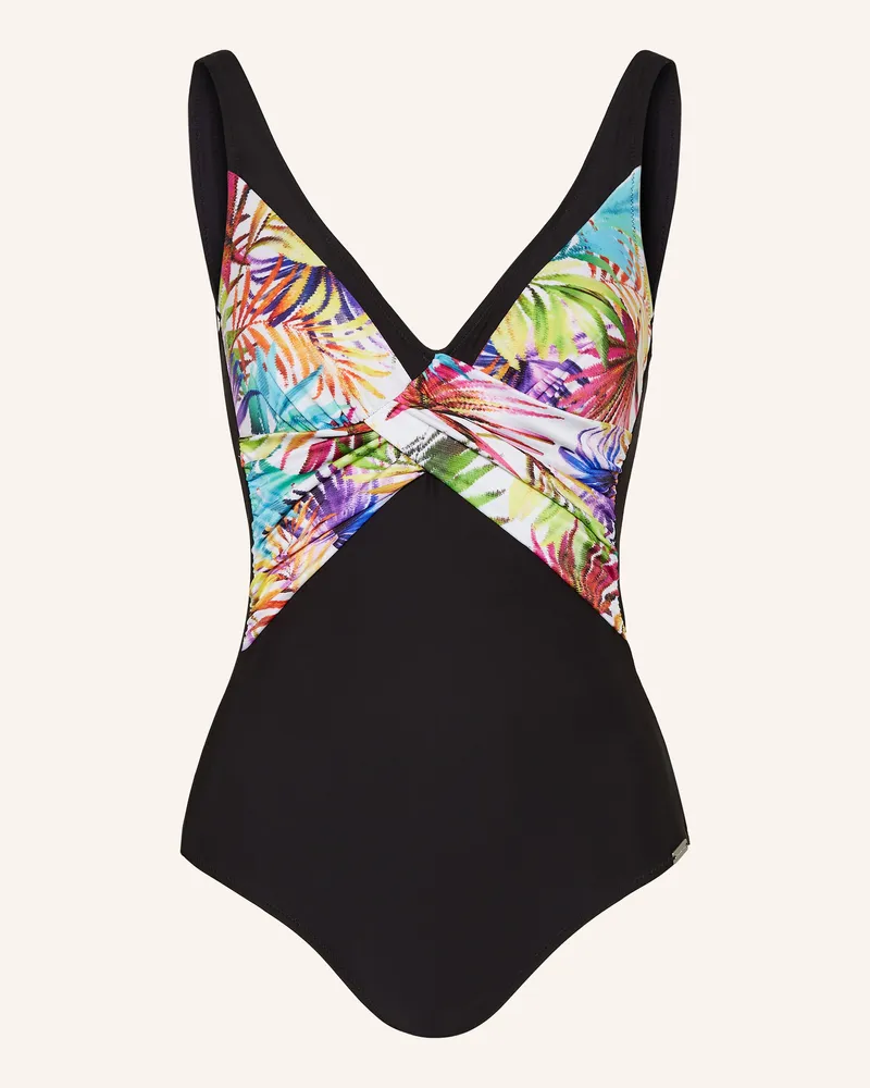 Charmline Shape-Badeanzug Palmeraie View pink Schwarz