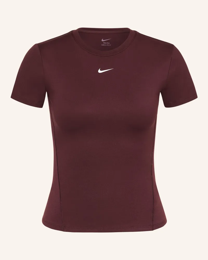 Nike T-Shirt One Fitted rot Dunkelrot