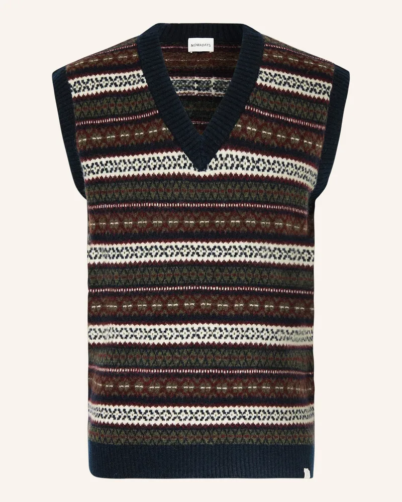 Nowadays Pullunder Dunkelblau