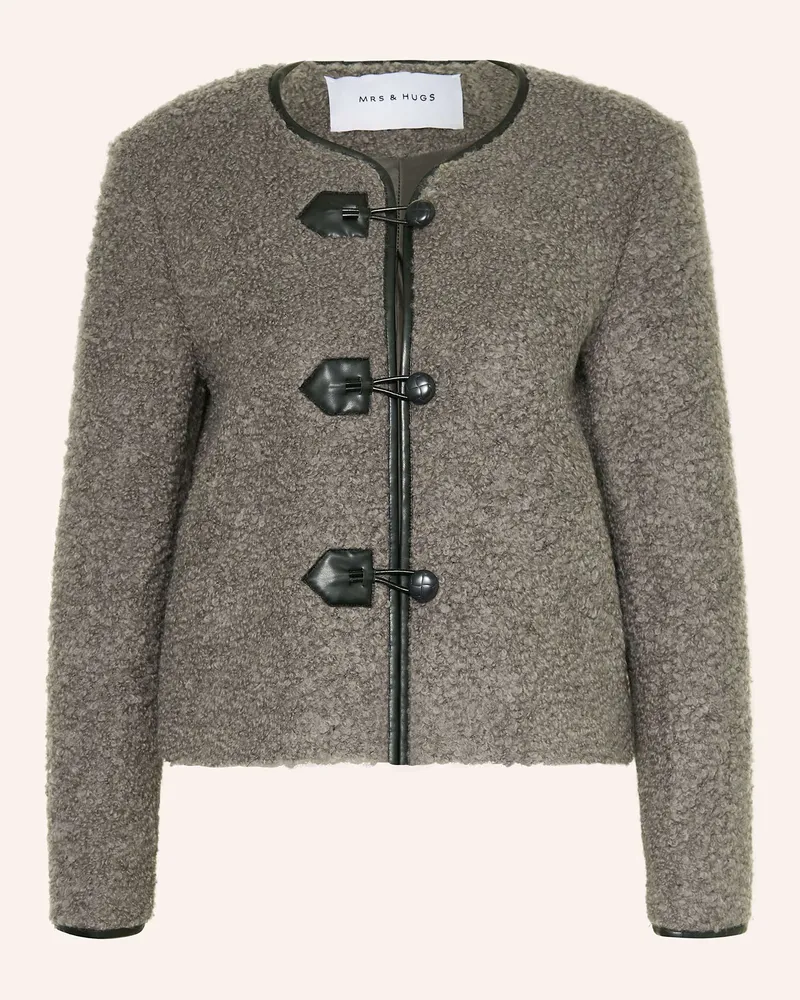 Mrs & HUGS Jacke grau Grau