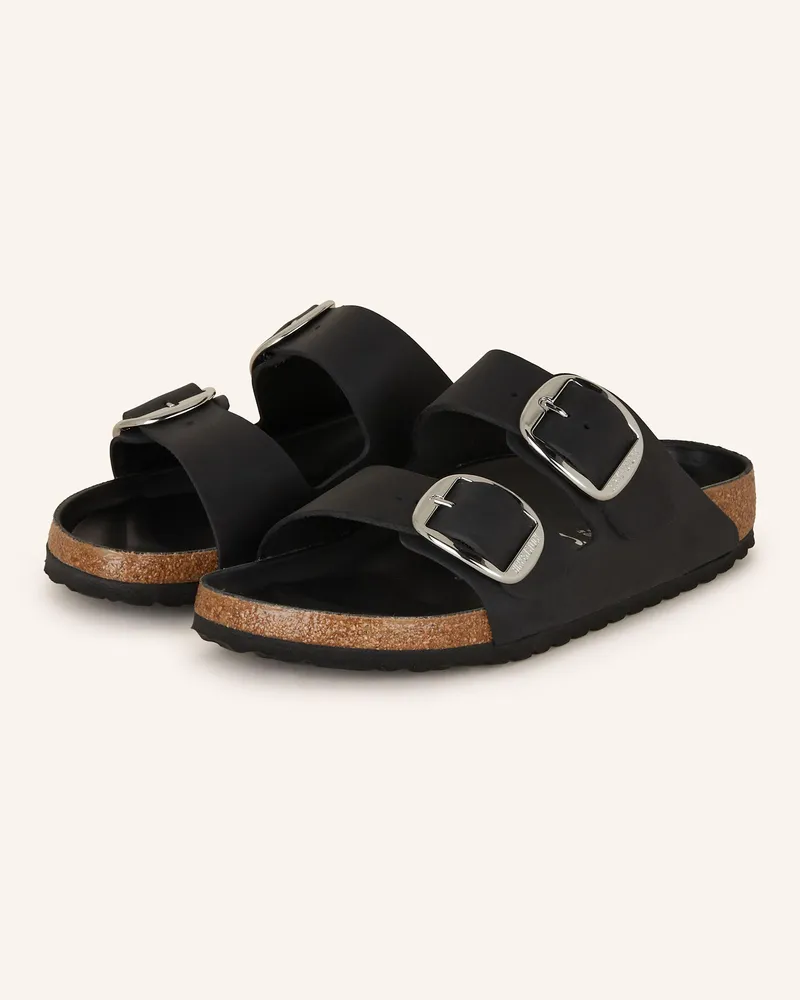 Birkenstock Pantoletten ARIZONA BIG BUCKLE LEOI Schwarz