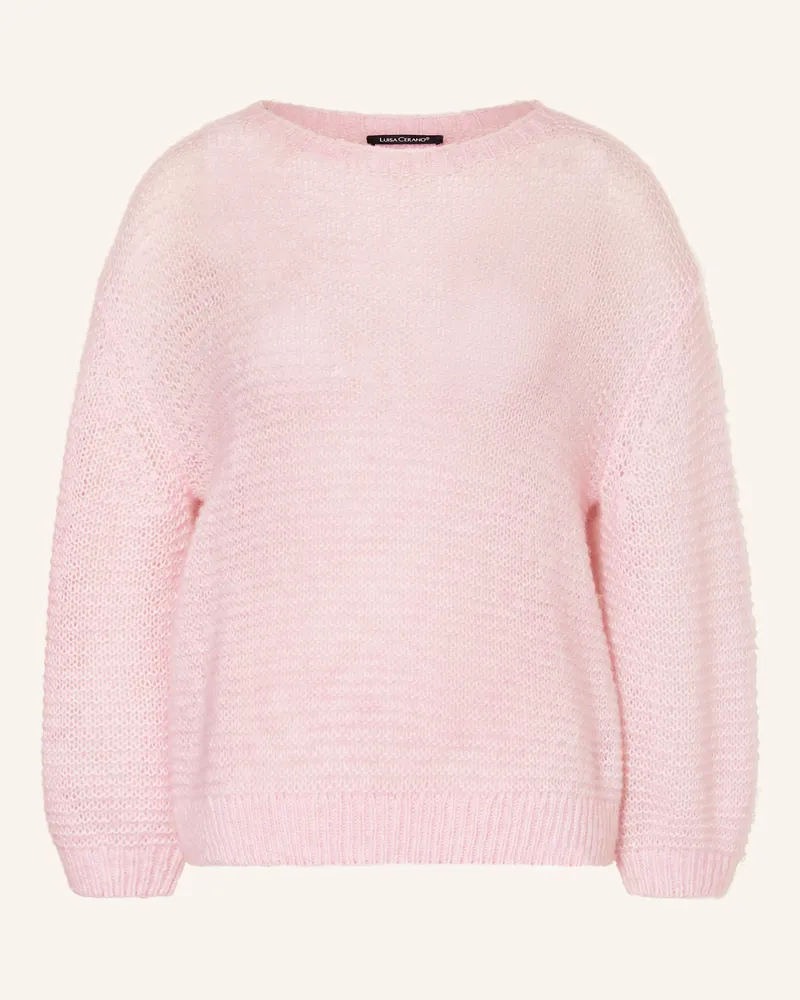 Luisa Cerano Pullover mit Alpaka Hellrosa