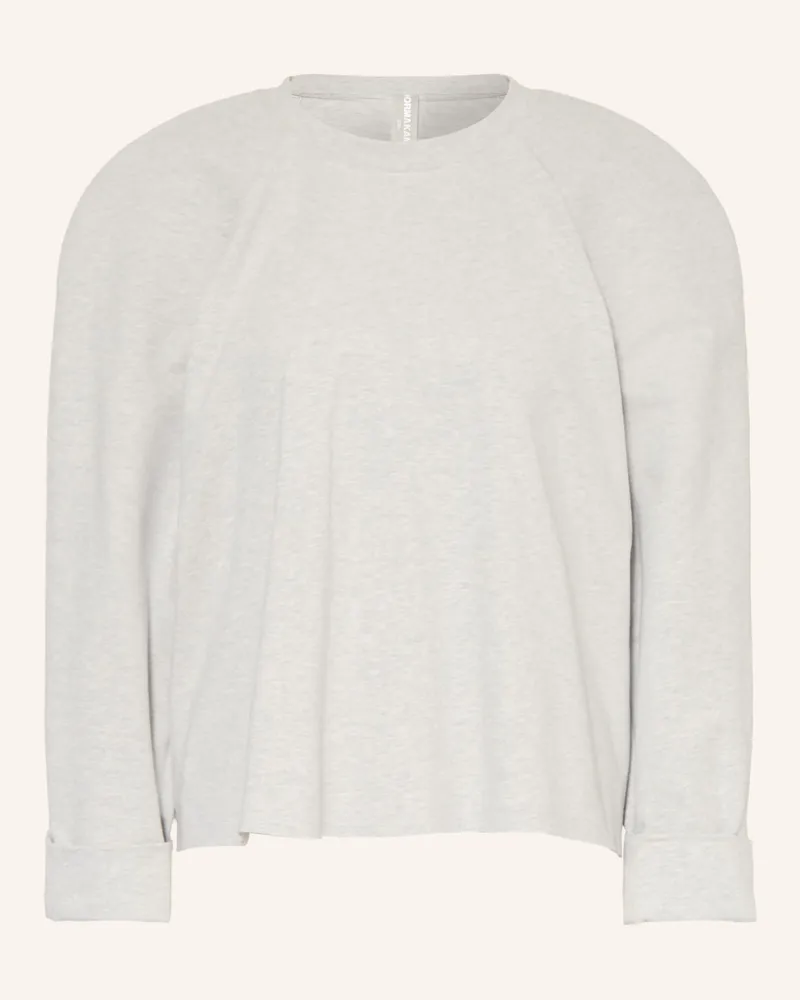 Norma Kamali Sweatshirt Bomber 1980s grau Hellgrau