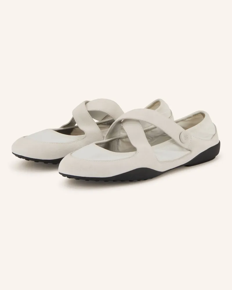 Tory Burch Mary-Jane-Ballerinas Romy weiss Weiss
