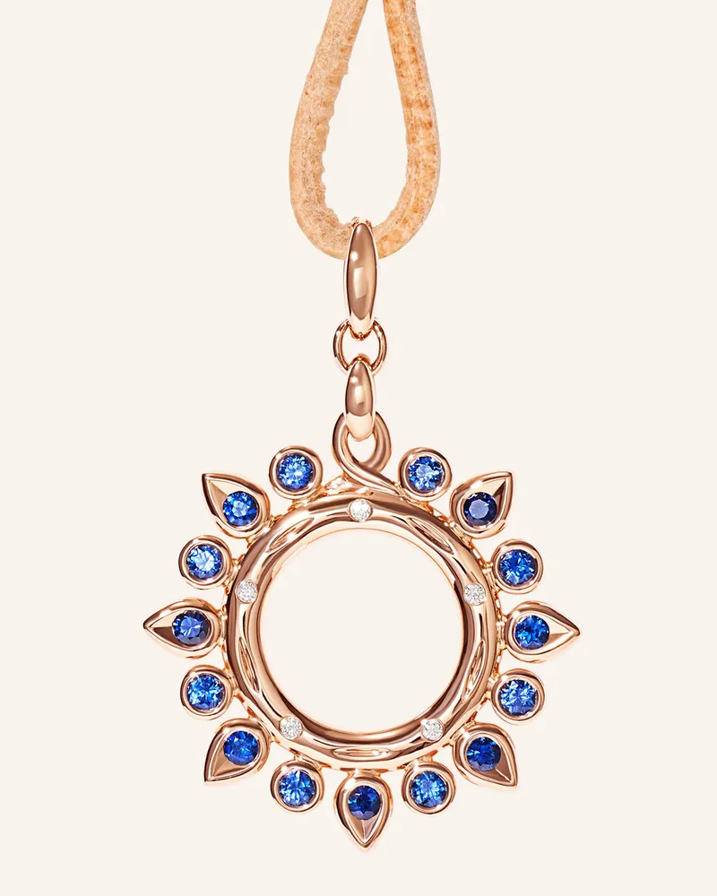TAMARA COMOLLI Anhänger PENDANT GYPSY 'OCEAN' SUN SMALL 18K Roségold Roségold