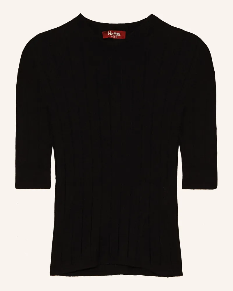 Max Mara Strickshirt Ragno schwarz Schwarz