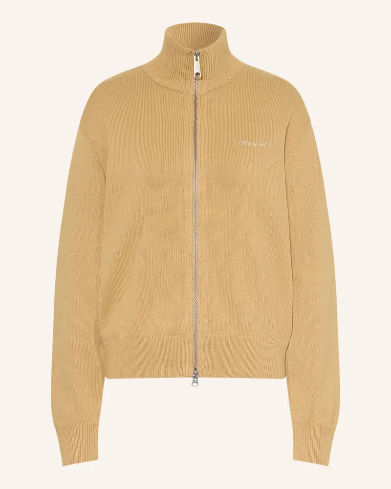 Carhartt WIP Strickjacke Kori braun Hellbraun