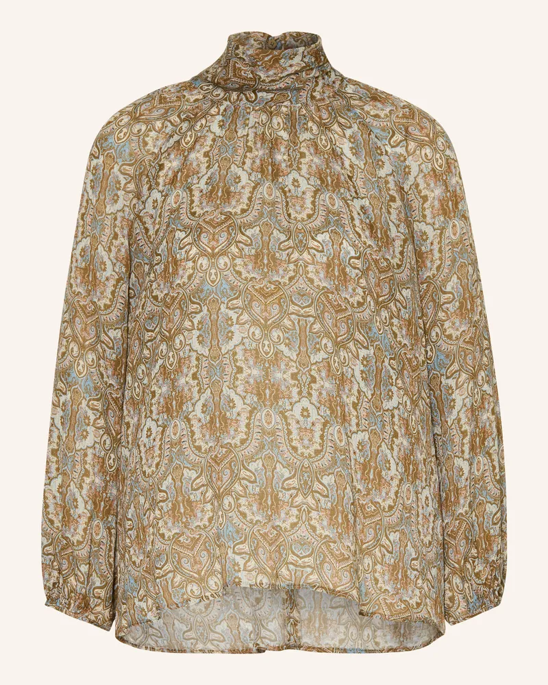 Luisa Cerano Blusenshirt Mit Glitzergarn rosa Taupe
