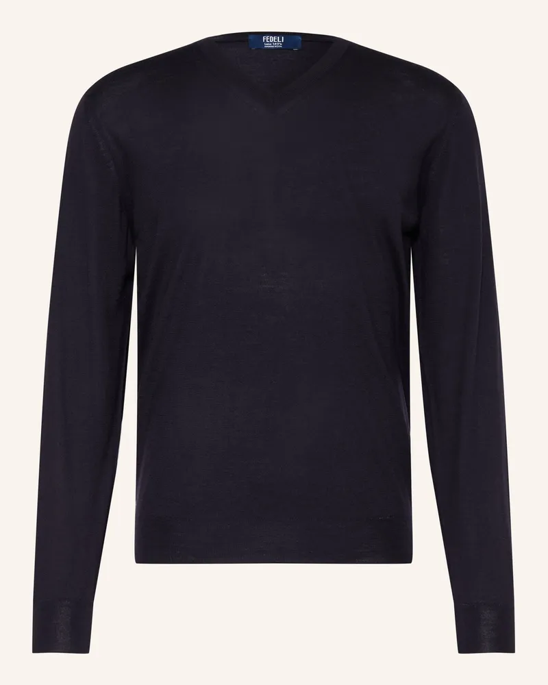 Fedeli Pullover blau Dunkelblau