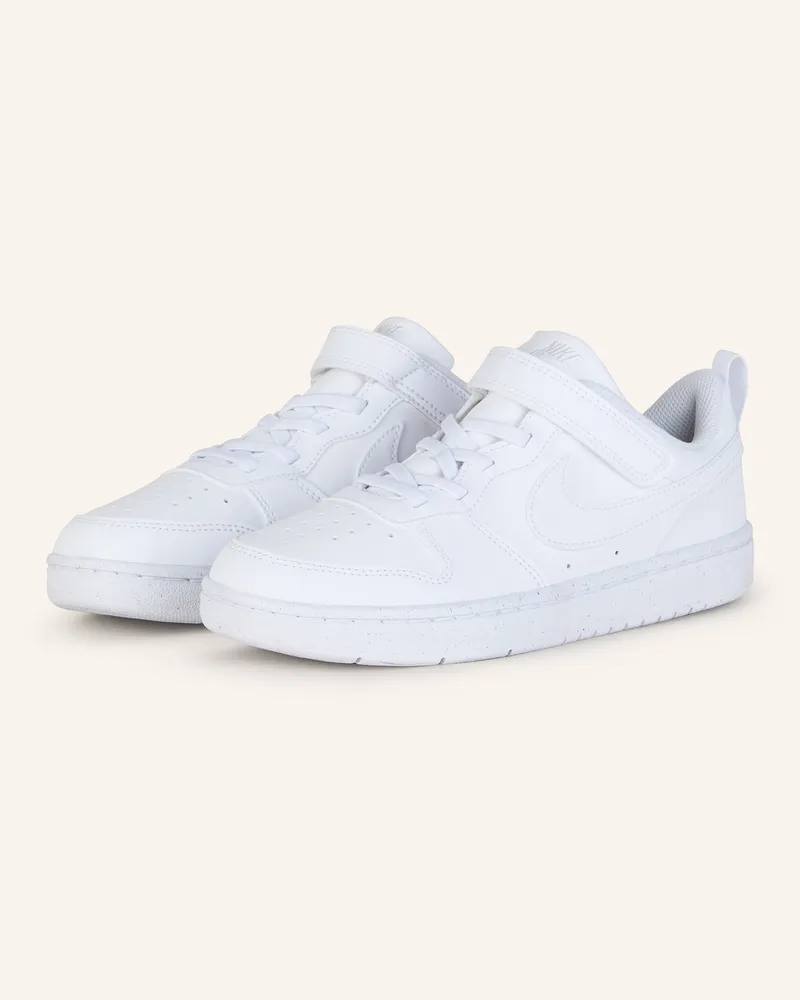 Nike Sneaker Court Borough Low Recraft weiss Weiss