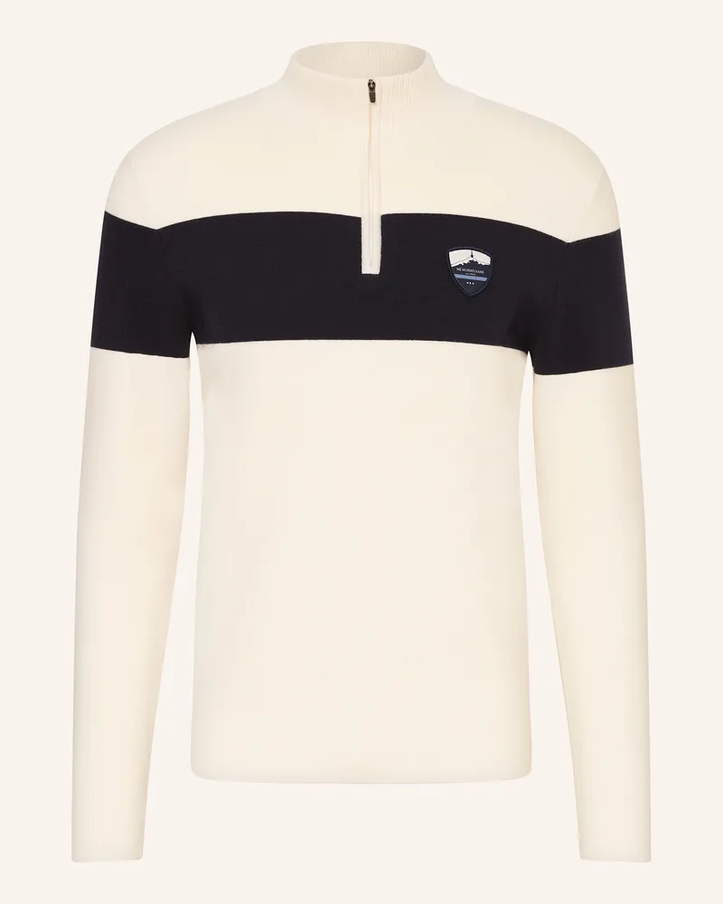 WE NORWEGIANS Troyer Holmenkollen Mit Merinowolle weiss Weiss