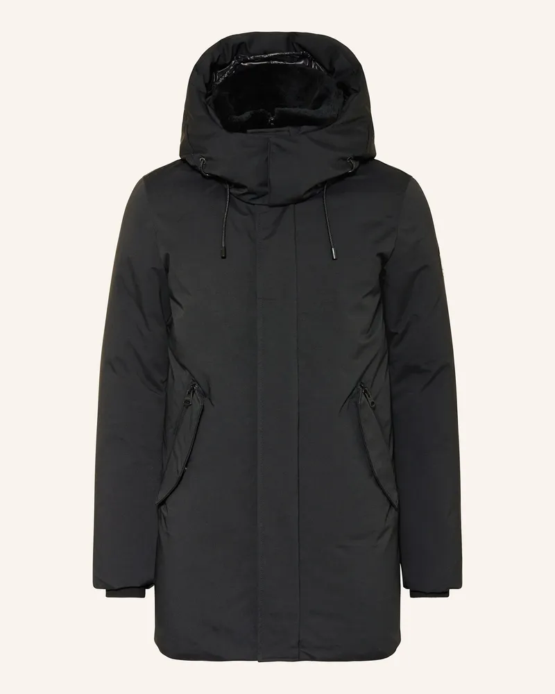 Mackage Daunenmantel SULLIVAN mit abnehmbarer Kapuze und Blende Schwarz