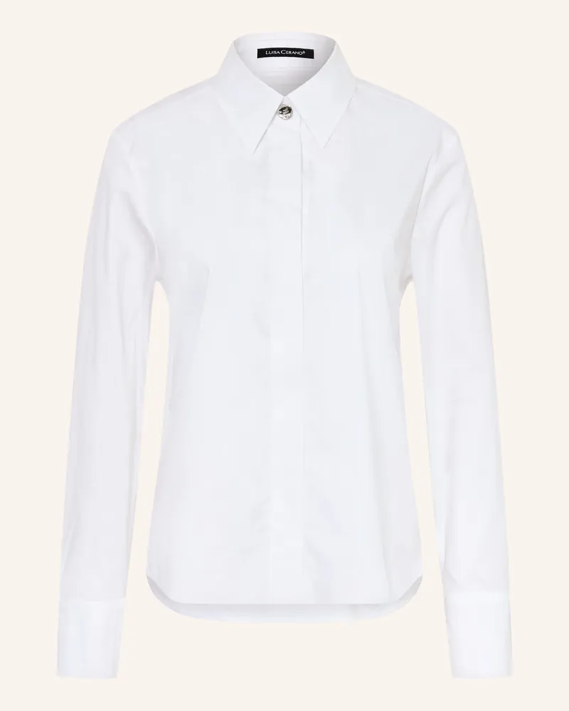 Luisa Cerano Hemdbluse weiss Weiss
