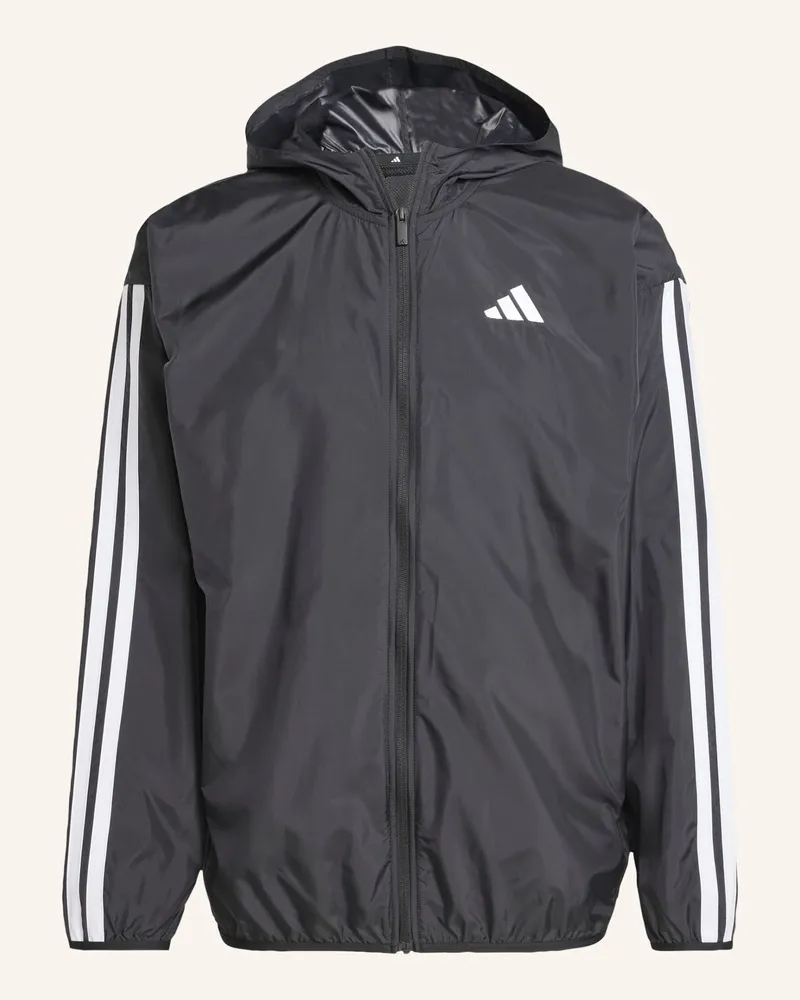 adidas ESSENTIALS 3-STREIFEN WINDBREAKER Schwarz