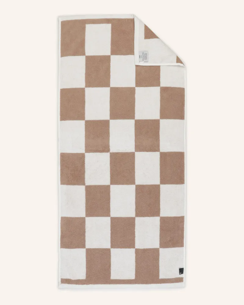 Hay Handtuch Check braun Braun