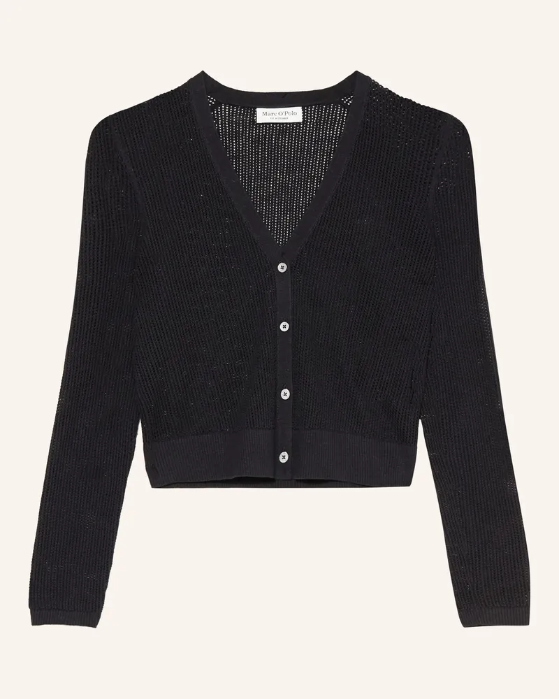 Marc O'Polo Strickjacke schwarz Schwarz