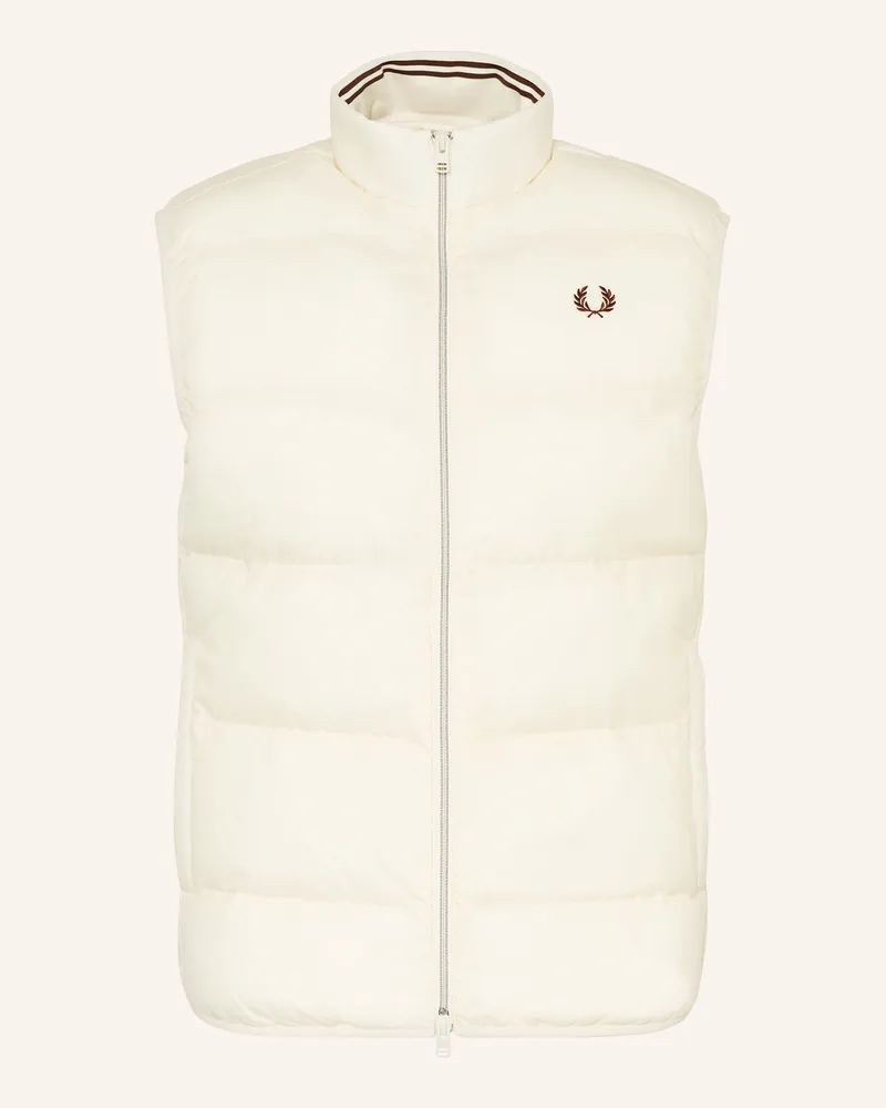 Fred Perry Steppweste Ecru