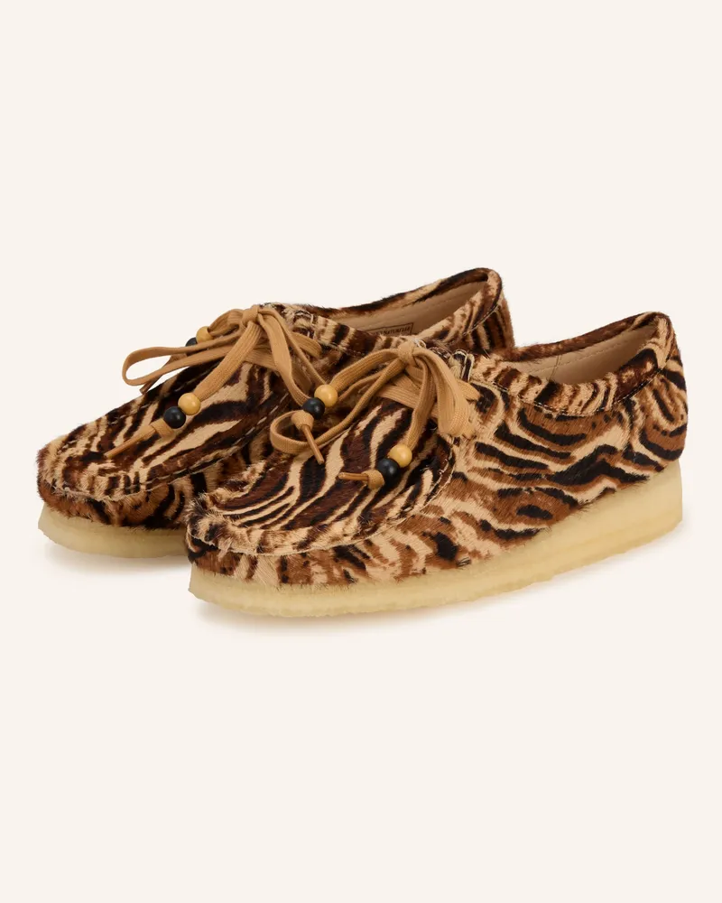 Clarks Schnürer WALLABEE Beige