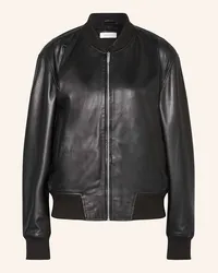 Darling Harbour Lederblouson Schwarz