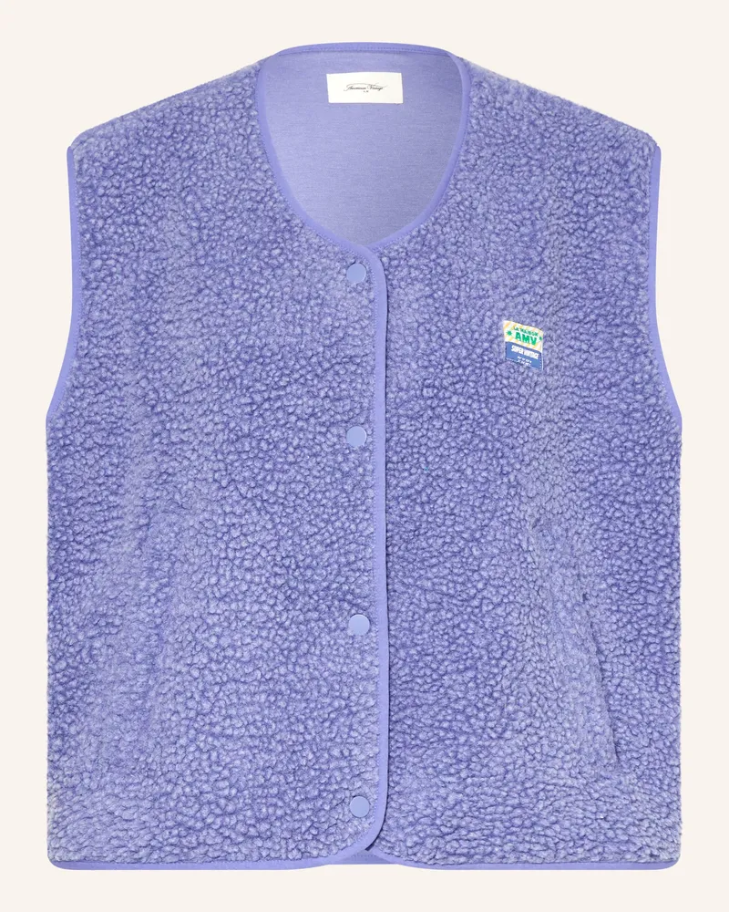 American Vintage Teddyfell-Weste lila Lila