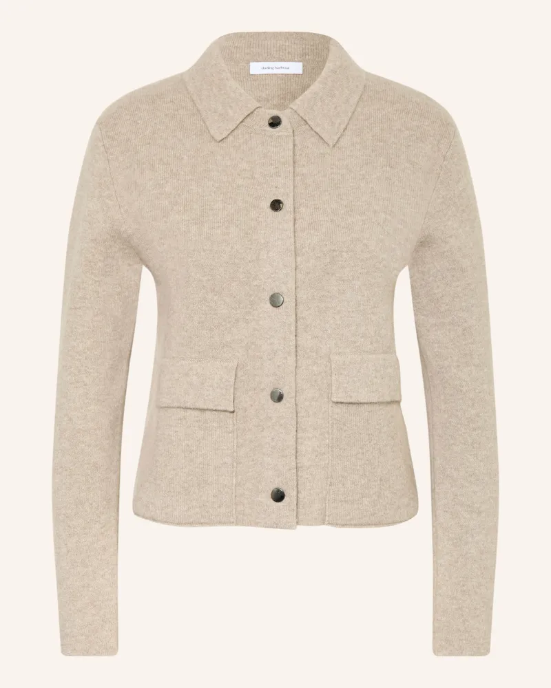 Darling Harbour Strickjacke Mit Cashmere beige Kitt