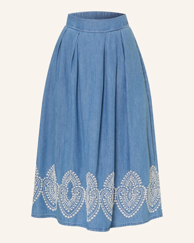 More & More Jeansrock Blau