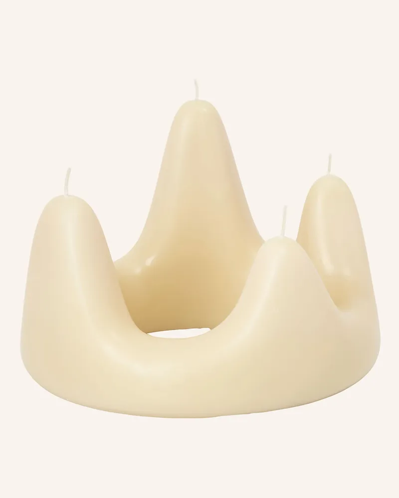 ferm LIVING Kerze STALA Beige