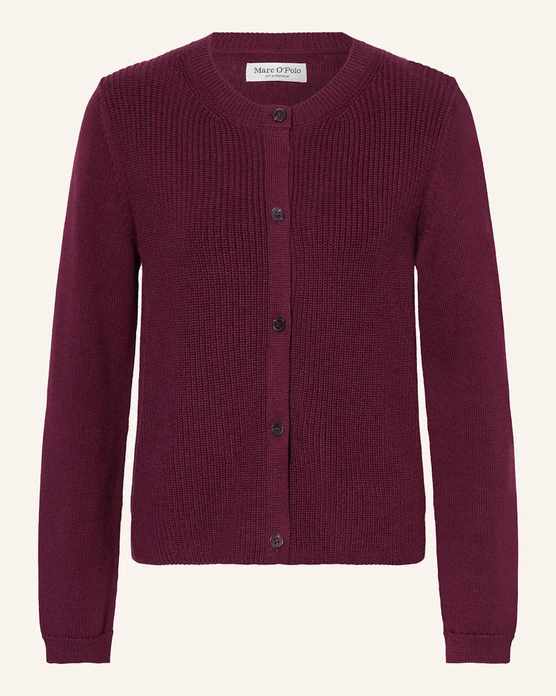 Marc O'Polo Strickjacke Dunkelrot