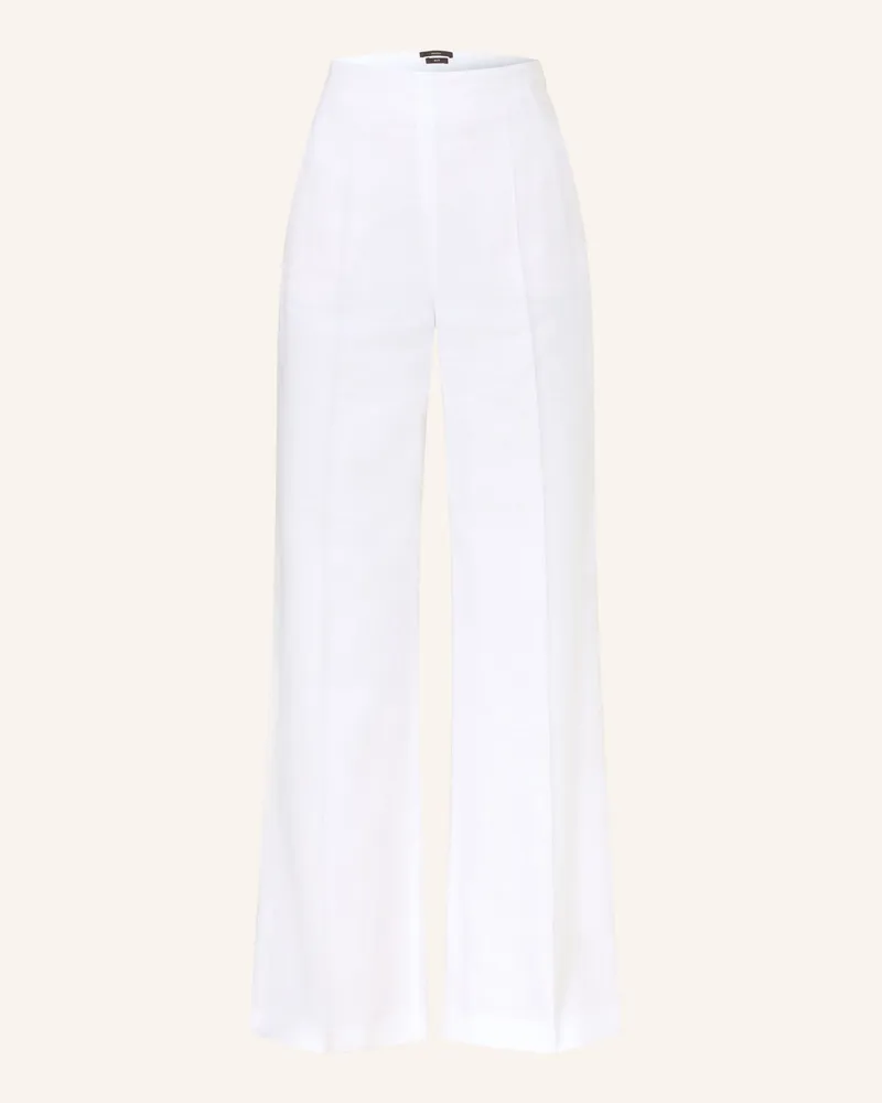windsor. Marlenehose mit Leinen Weiss