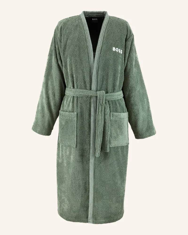HUGO BOSS Bademantel Edge gruen Grün