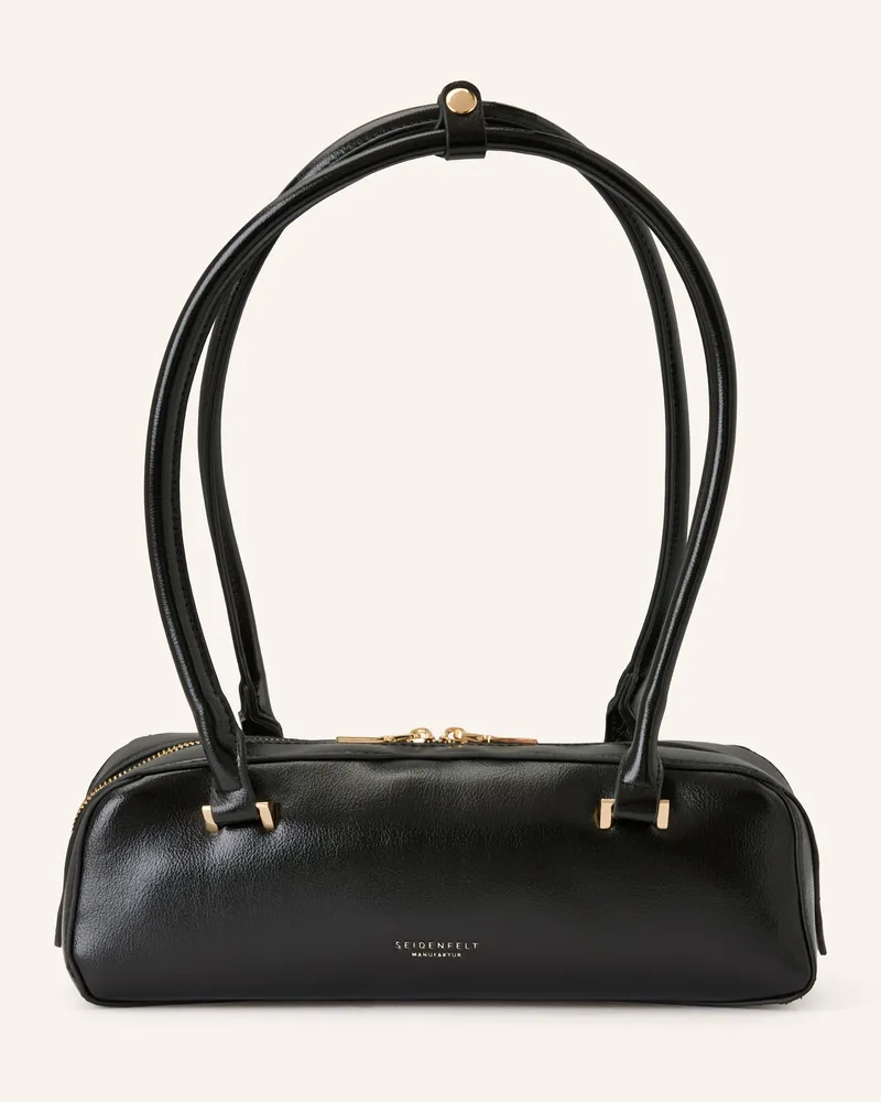 SEIDENFELT Schultertasche ALUNDA Schwarz