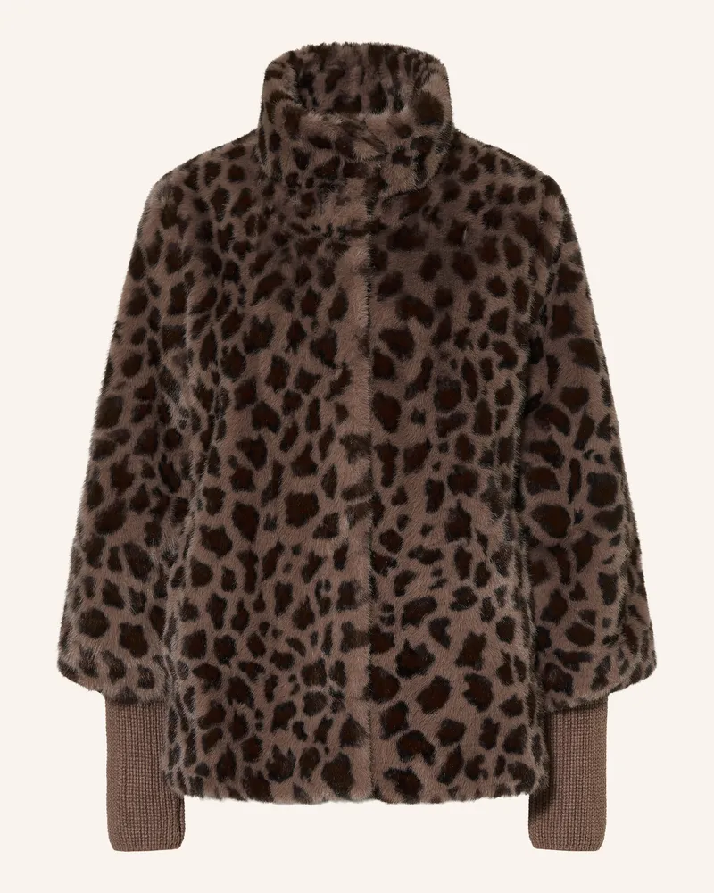 Betty Barclay Kunstfell-Jacke braun Taupe