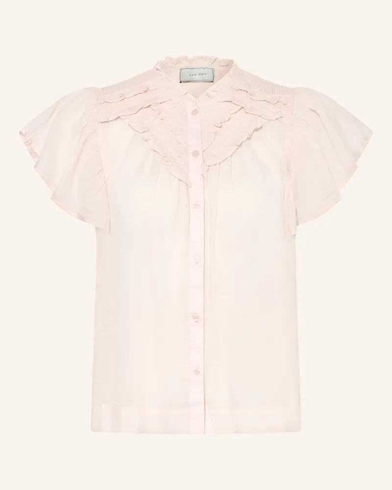 Neo Noir Bluse Vinsa S Mit Rüschen rosa Rosé