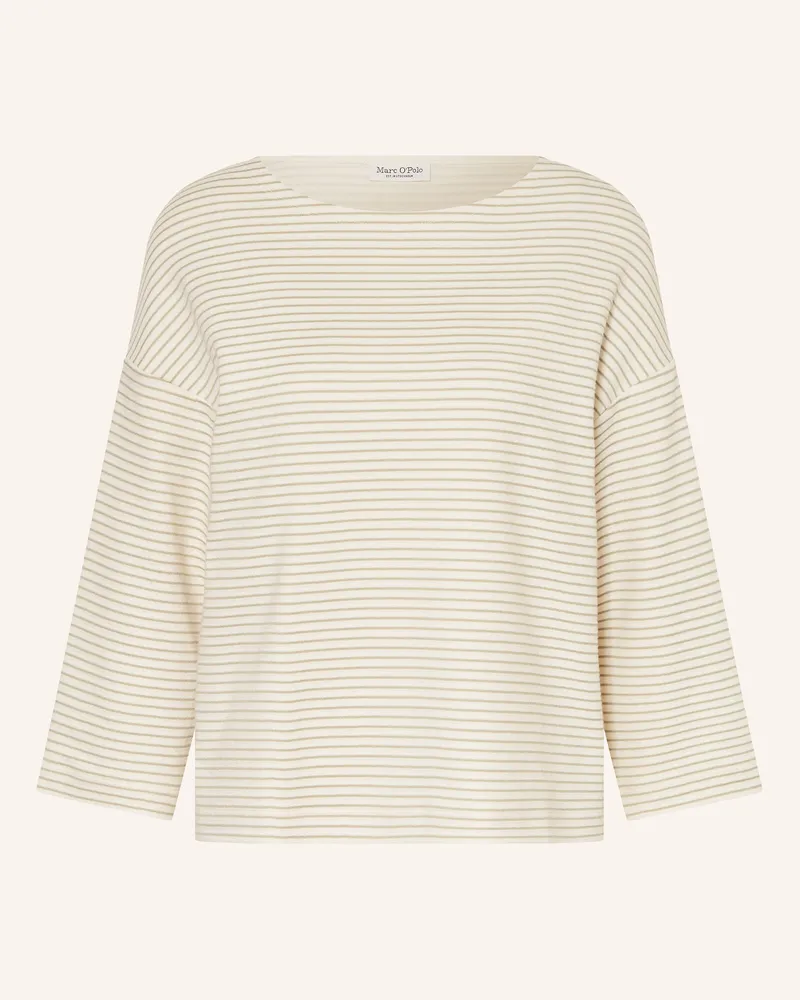 Marc O'Polo Strickshirt mit 3/4-Arm Oliv