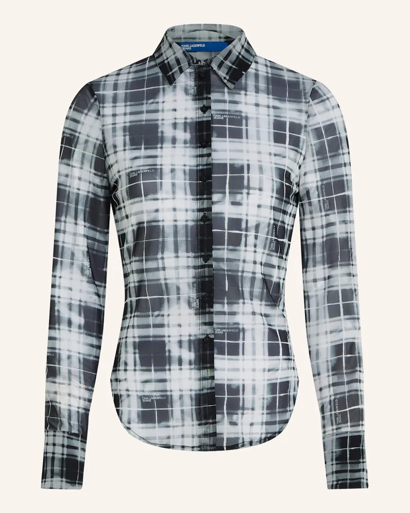 Karl Lagerfeld Bluse schwarz Schwarz