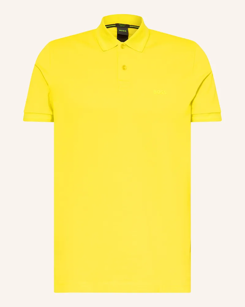 HUGO BOSS Piqué-Poloshirt PIO Regular Fit Gelb