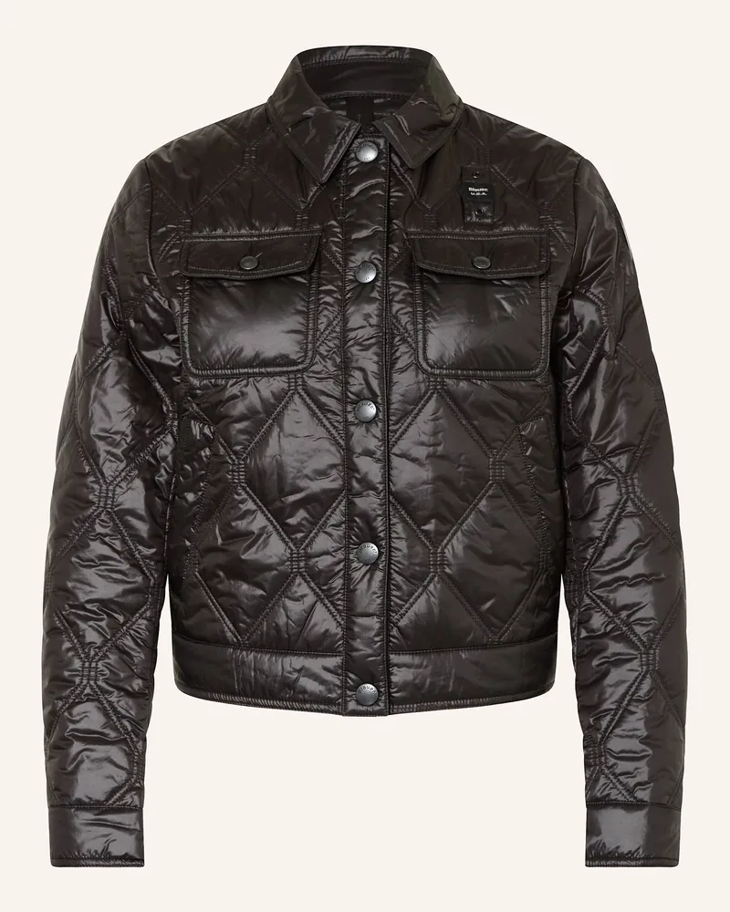 Blauer Steppjacke DELHI Schwarz